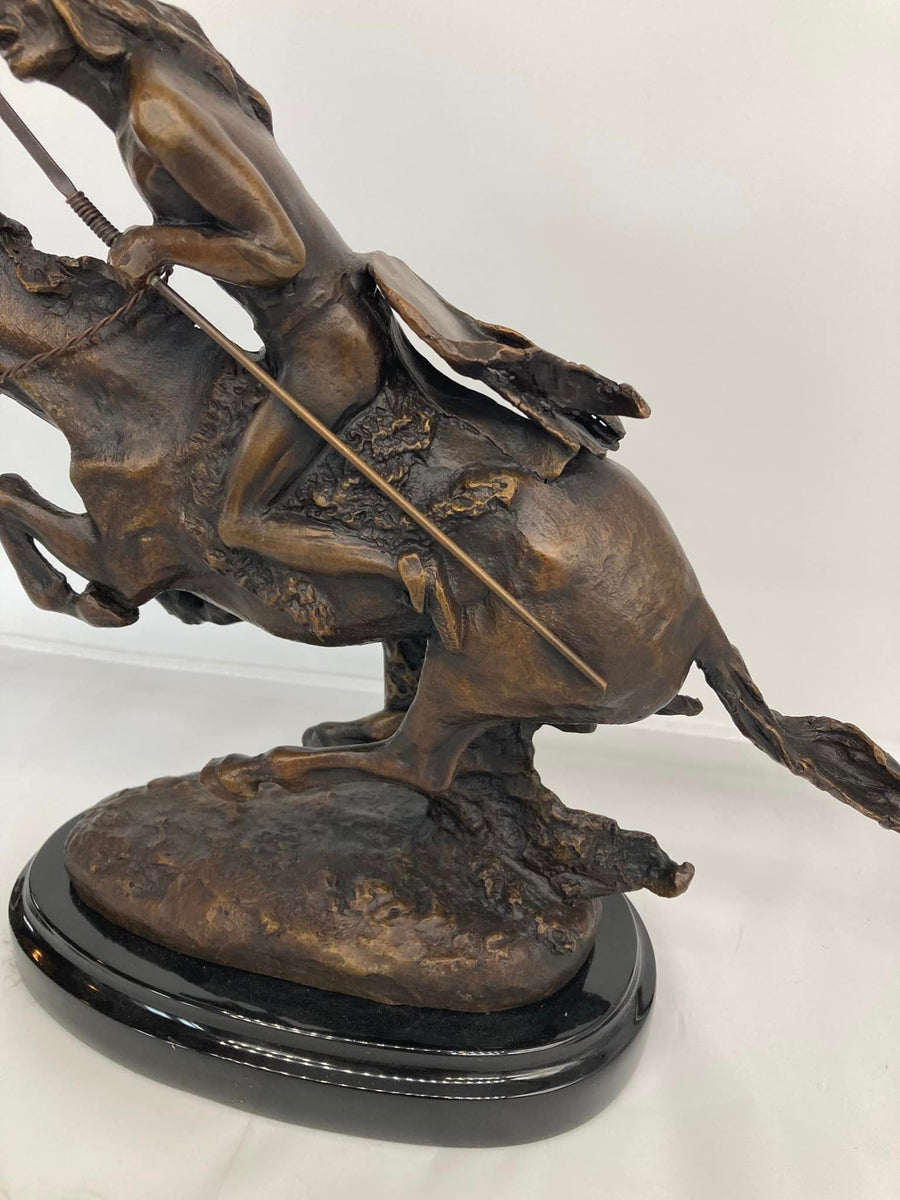 Remington “The Cheyenne” Bronze Sculpture Reproduction – Western