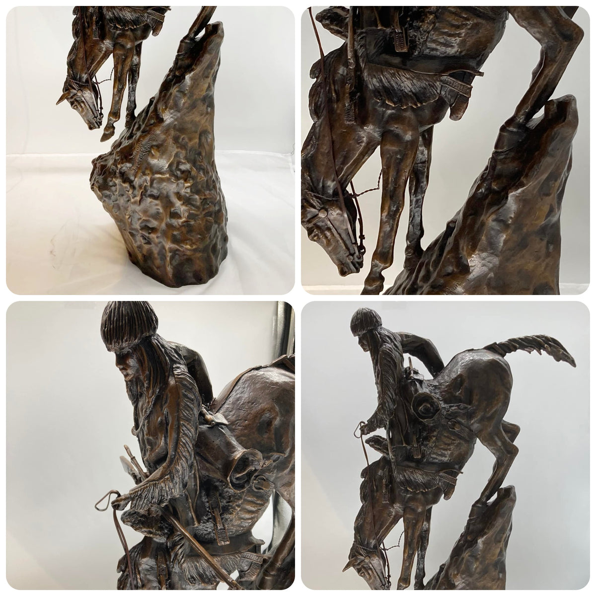 Remington “The Mountain Man” Bronze Sculpture Reproduction