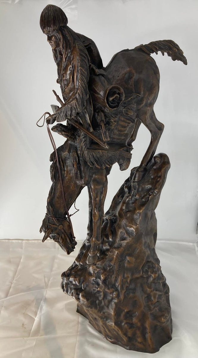 Remington “The Mountain Man” Bronze Sculpture Reproduction
