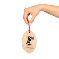 Wooden Remington Logo Ornaments