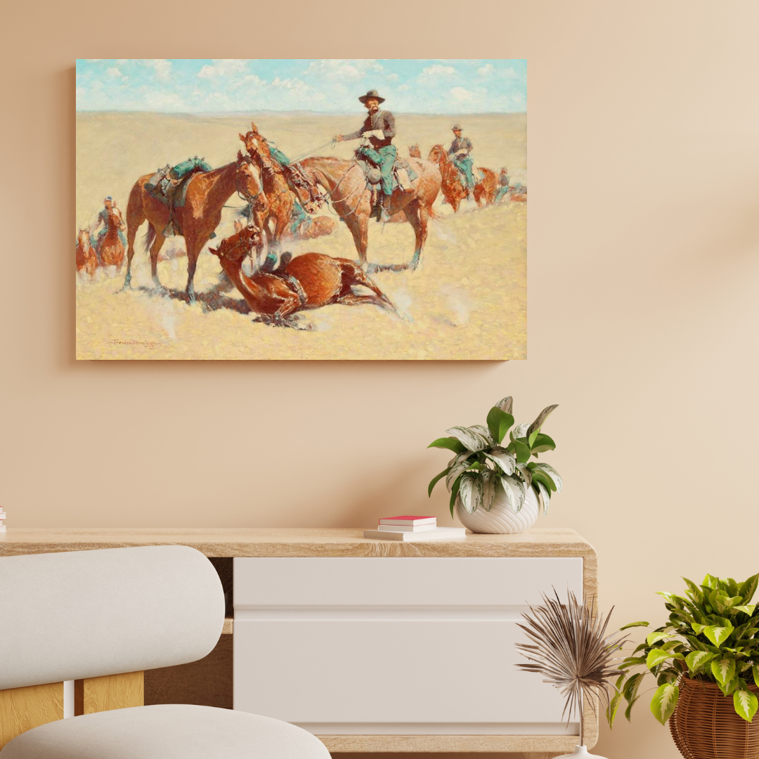 River Drivers in the Spring Break Up 1905 – Frederic Remington Art