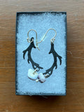 Margaret Jacobs Earrings Antlers and Star with Wampum Beads No discount