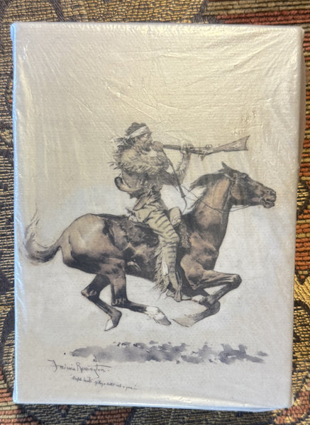 Mini Canvas: Buffalo Hunter Spitting Bullet