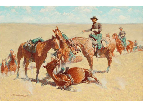 Among The Led Horses 1909 canvas